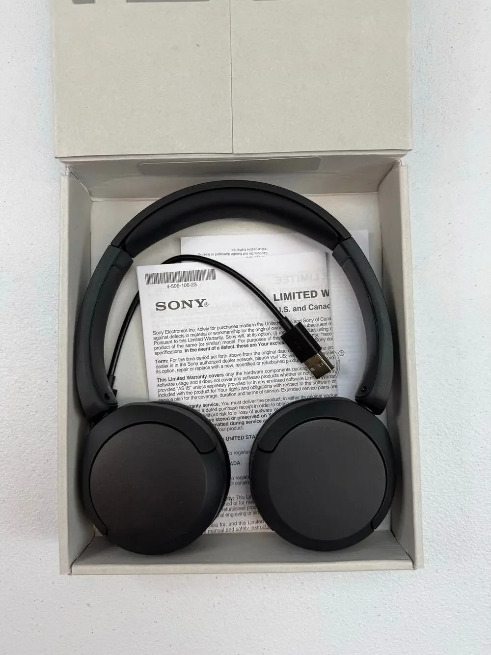 Sony WH-CH520 Wireless Over-Ear Headphones - Black